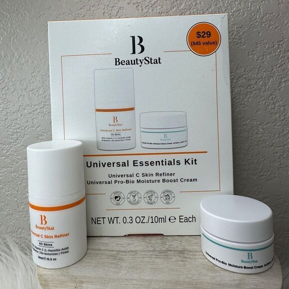 $8 🌙 Beautystat Universal Eesentials Kit NEW C‎ Refiner, Moisturizer - Picture 1 of 12